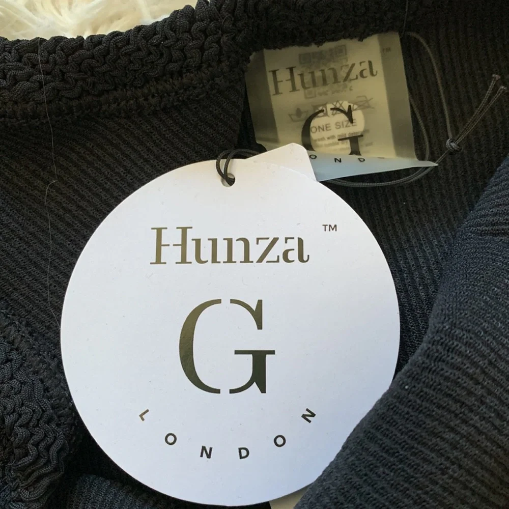NWT Hunza G nancy one shoulder one piece in black - Picture 8 of 8